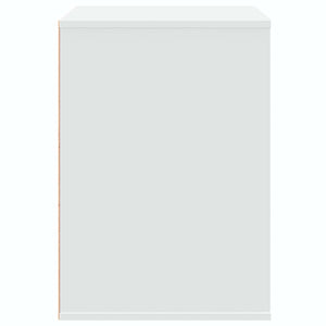 Chest of drawers white 80x41x58 cm engineered wood