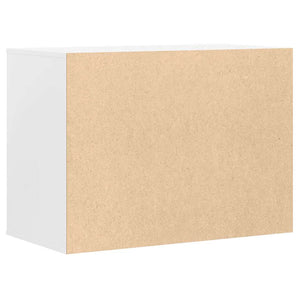 Chest of drawers white 80x41x58 cm engineered wood