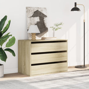 Chest of drawers sonoma oak 80x41x58 cm engineered wood