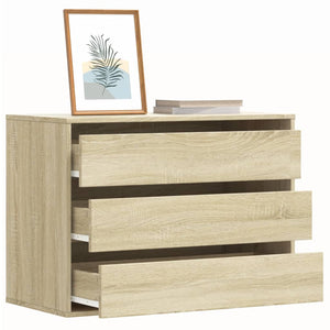 Chest of drawers sonoma oak 80x41x58 cm engineered wood
