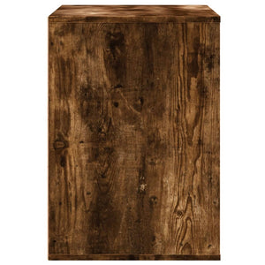 Chest of drawers smoked oak 80x41x58 cm engineered wood
