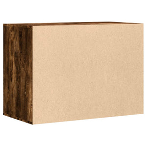 Chest of drawers smoked oak 80x41x58 cm engineered wood