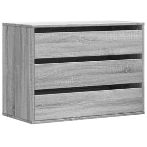 Chest of drawers gray sonoma 80x41x58 cm engineered wood