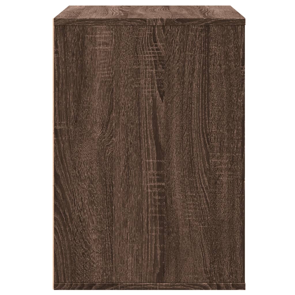 Chest of drawers brown oak 80x41x58 cm engineered wood