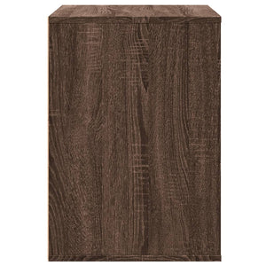 Chest of drawers brown oak 80x41x58 cm engineered wood