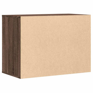 Chest of drawers brown oak 80x41x58 cm engineered wood