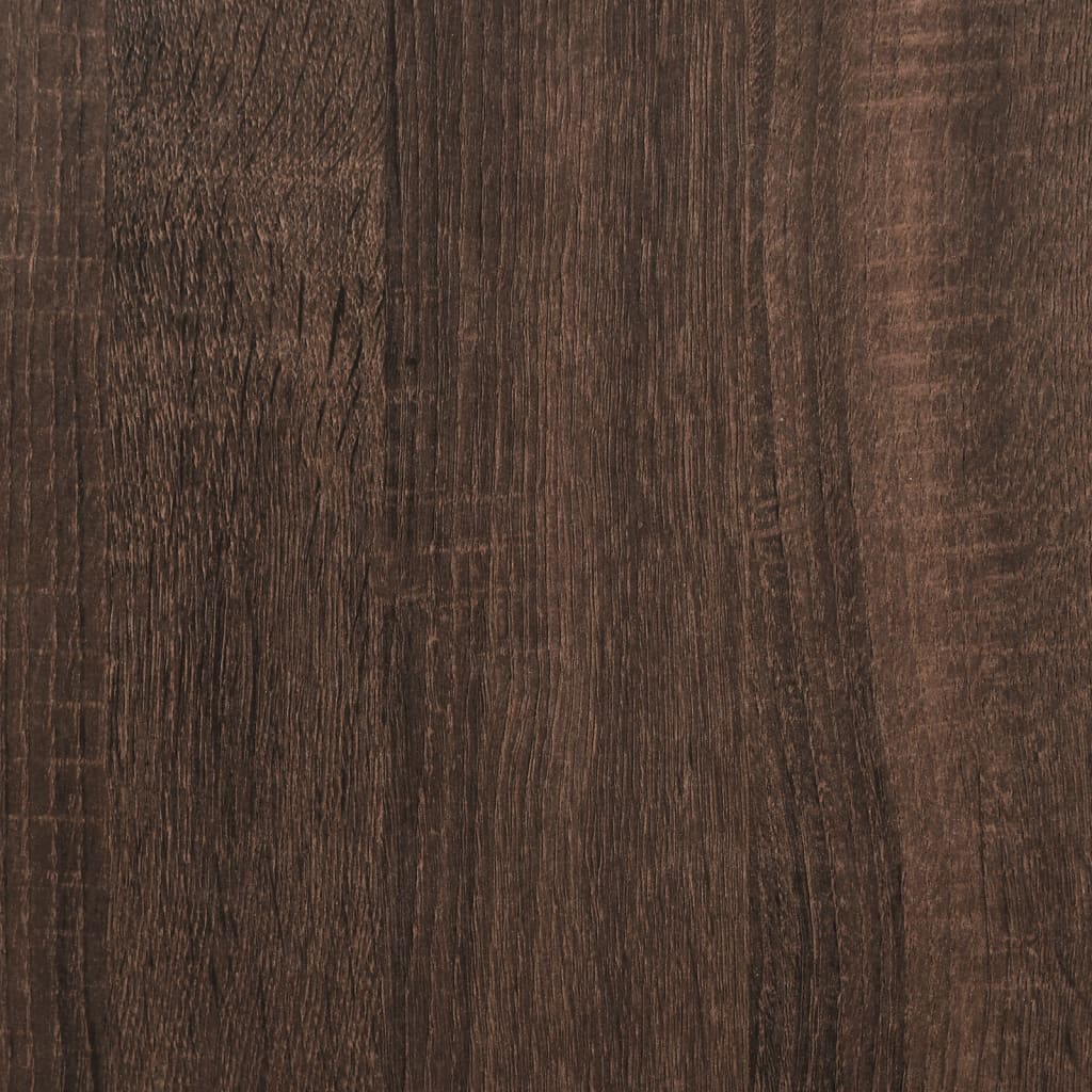 Chest of drawers brown oak 80x41x58 cm engineered wood