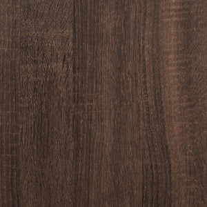Chest of drawers brown oak 80x41x58 cm engineered wood