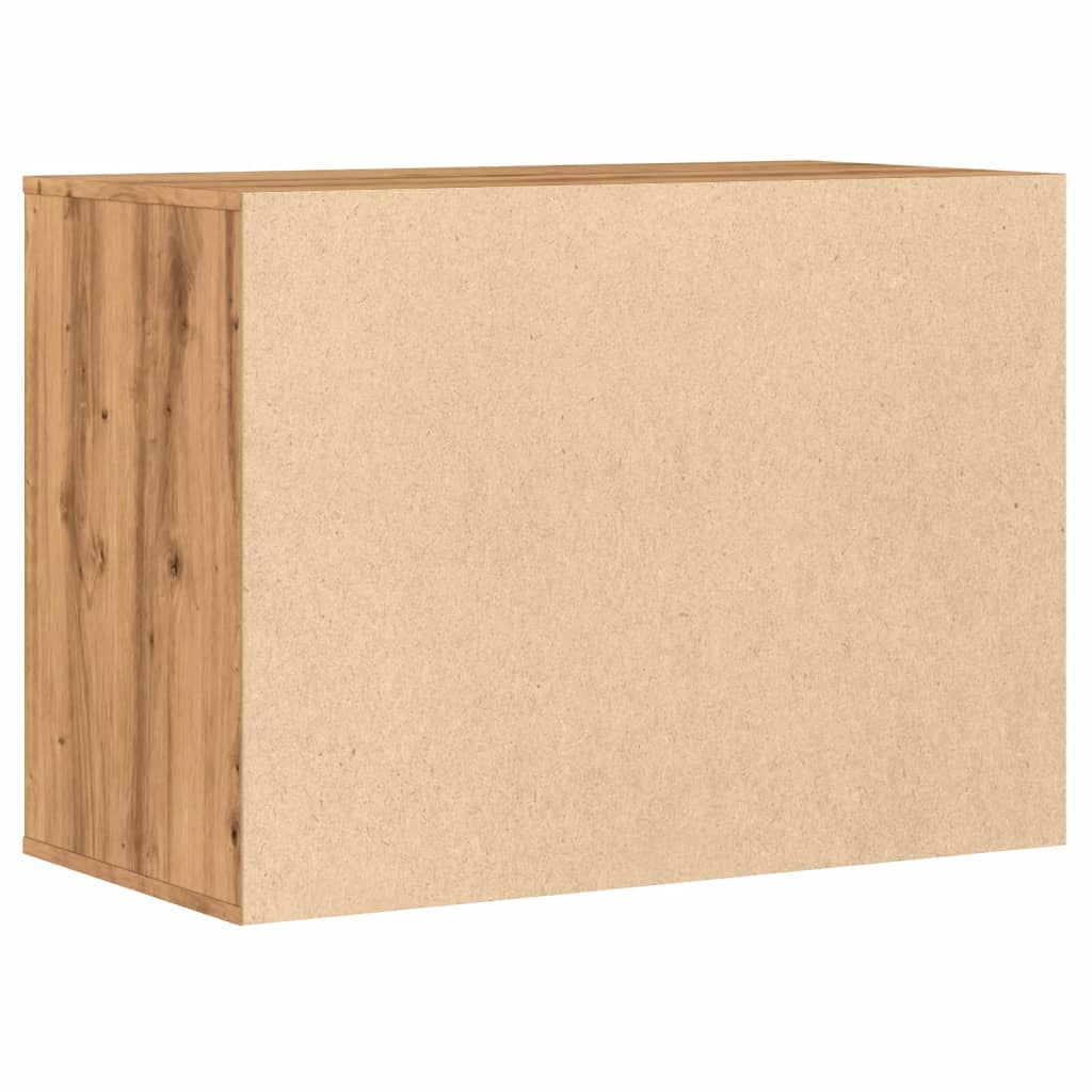 Chest of drawers artisan oak 80x41x58 cm engineered wood
