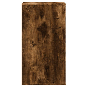 Chest of drawers smoked oak 40x41x76 cm engineered wood