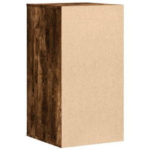 Chest of drawers smoked oak 40x41x76 cm engineered wood
