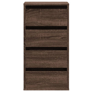 Chest of drawers brown oak 40x41x76 cm engineered wood