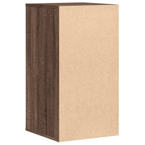 Chest of drawers brown oak 40x41x76 cm engineered wood