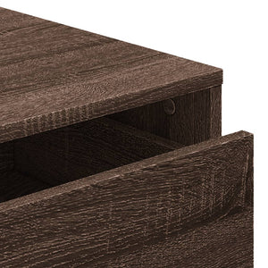 Chest of drawers brown oak 40x41x76 cm engineered wood
