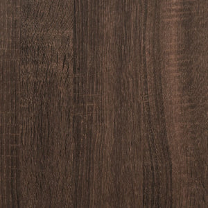 Chest of drawers brown oak 40x41x76 cm engineered wood
