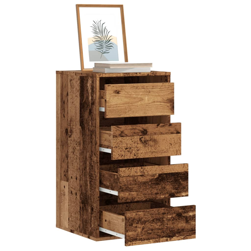 Chest of drawers old wood 40x41x76 cm engineered wood