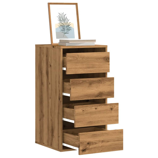 Chest of drawers artisan oak 40x41x76 cm engineered wood