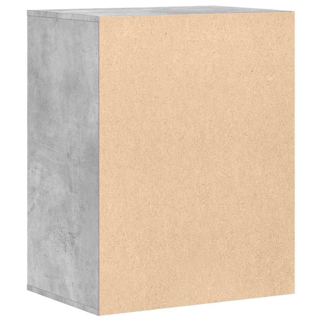Chest of drawers concrete grey 60x41x76 cm engineered wood