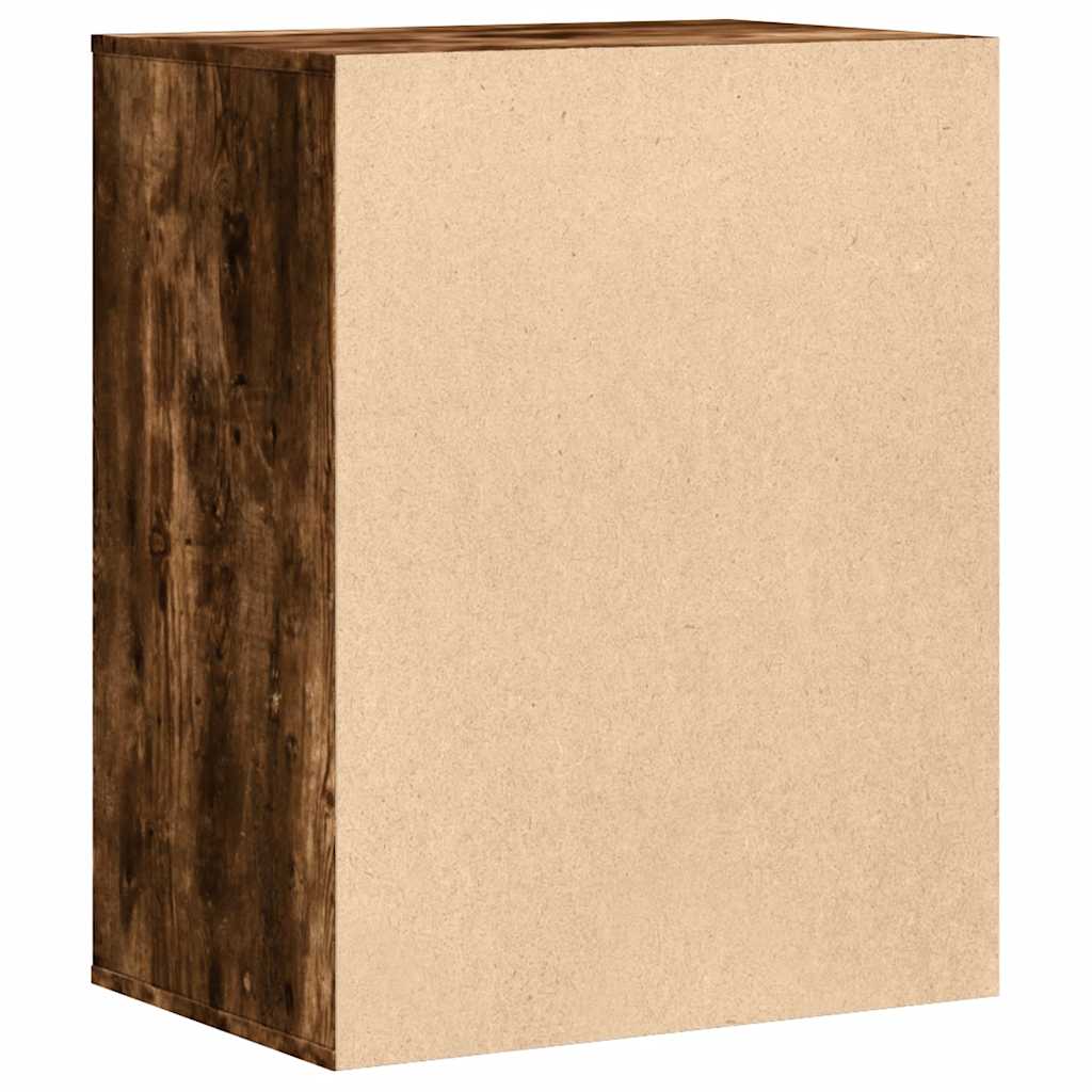 Chest of drawers smoked oak 60x41x76 cm engineered wood