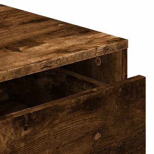 Chest of drawers smoked oak 60x41x76 cm engineered wood