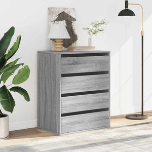 Chest of drawers gray sonoma 60x41x76 cm engineered wood