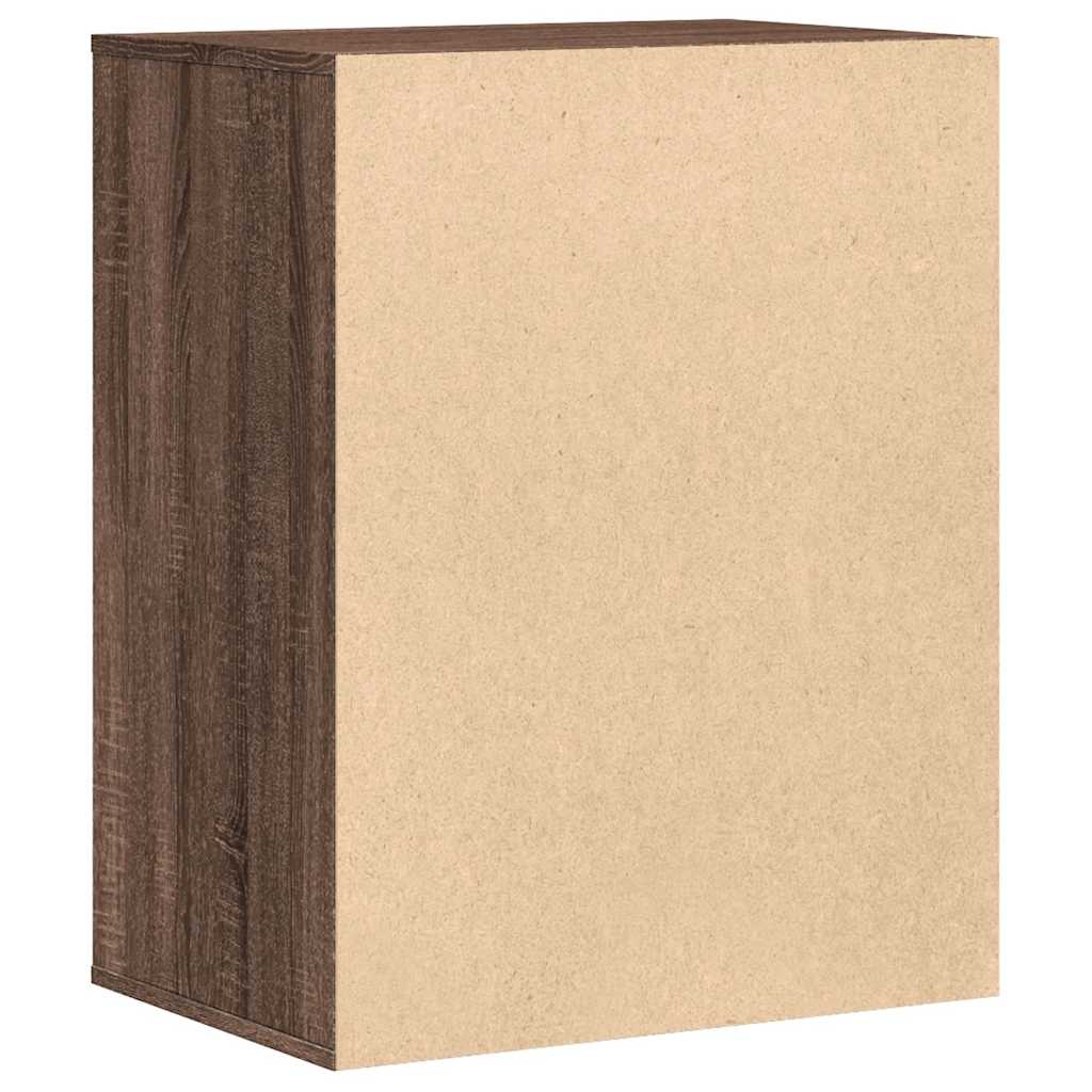 Chest of drawers brown oak 60x41x76 cm engineered wood