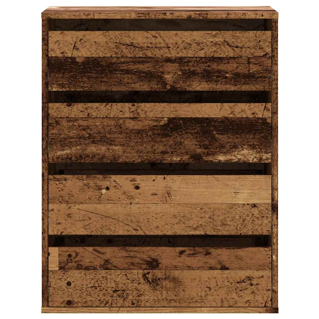 Chest of drawers old wood 60x41x76 cm engineered wood