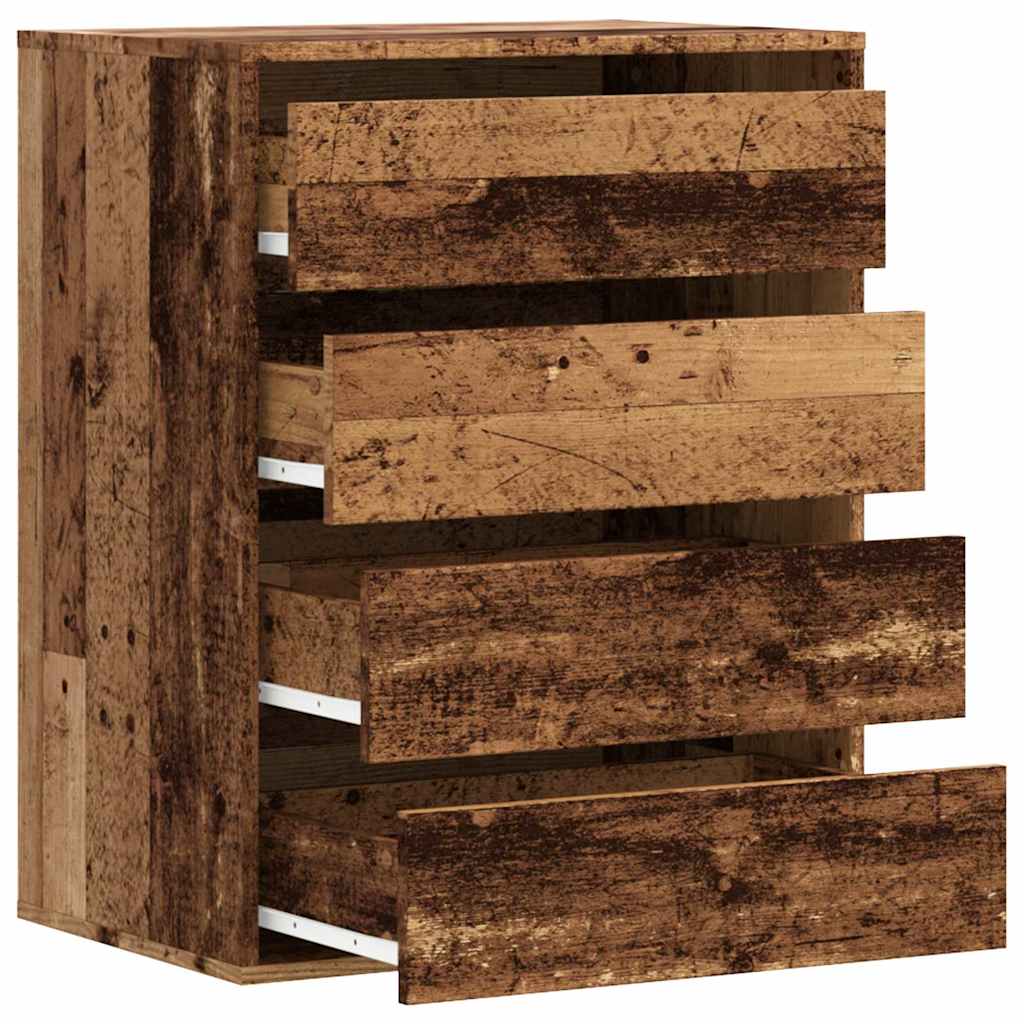 Chest of drawers old wood 60x41x76 cm engineered wood