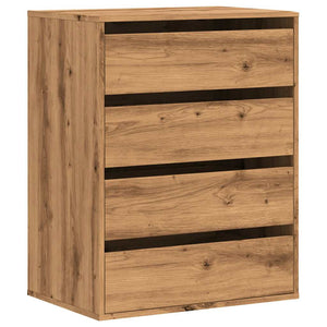 Chest of drawers artisan oak 60x41x76 cm engineered wood
