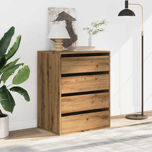 Chest of drawers artisan oak 60x41x76 cm engineered wood