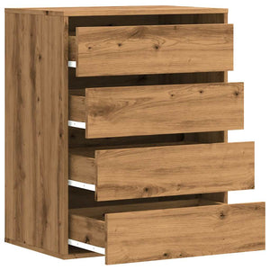 Chest of drawers artisan oak 60x41x76 cm engineered wood
