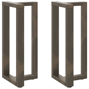 Bar table legs T-shaped 2 pcs natural 40x35x(90-91) cm steel