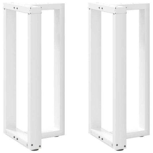 Bar table legs T-shaped 2 pcs white 50x35x(90-91) cm steel