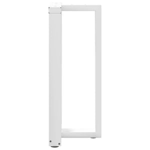 Bar table legs T-shaped 2 pcs white 50x35x(90-91) cm steel