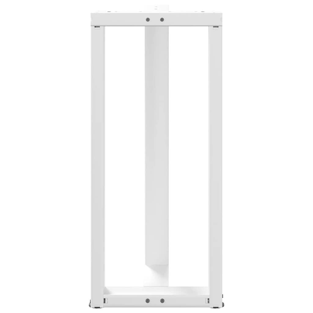 Bar table legs T-shaped 2 pcs white 50x35x(90-91) cm steel