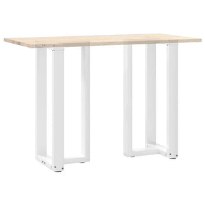 Bar table legs T-shaped 2 pcs white 50x35x(90-91) cm steel