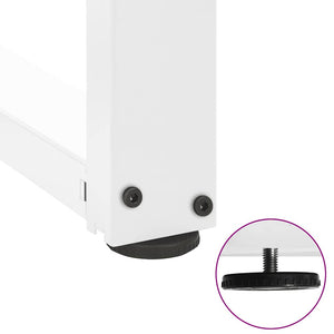 Bar table legs T-shaped 2 pcs white 50x35x(90-91) cm steel