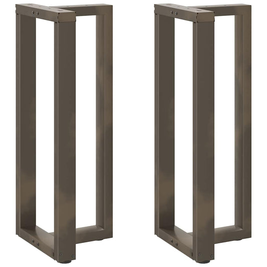 Bar table legs T-shaped 2 pcs natural 40x35x(100-101) cm steel