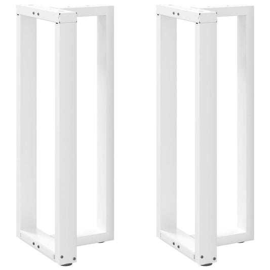 Bar table legs T-shaped 2 pcs white 50x35x(100-101) cm steel