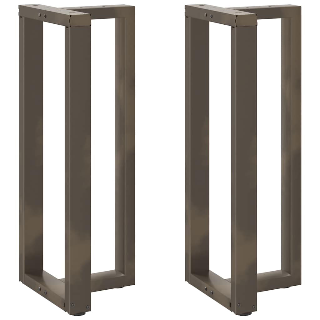 Bar table legs T-shaped 2 pcs natural 50x35x(100-101) cm steel