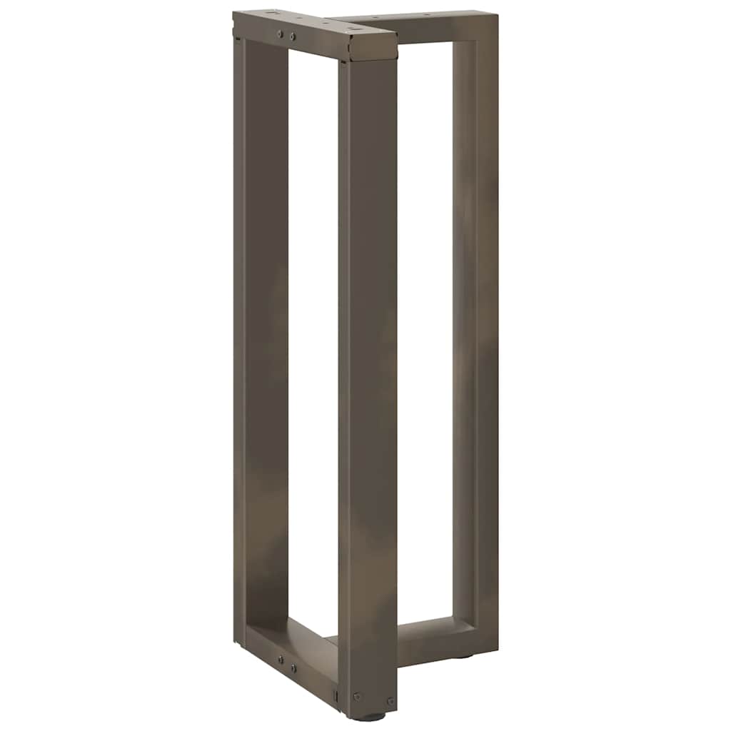 Bar table legs T-shaped 2 pcs natural 50x35x(100-101) cm steel