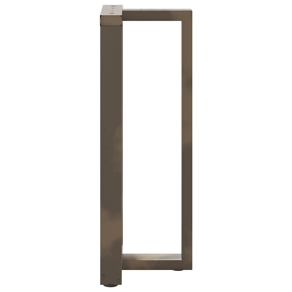 Bar table legs T-shaped 2 pcs natural 50x35x(100-101) cm steel