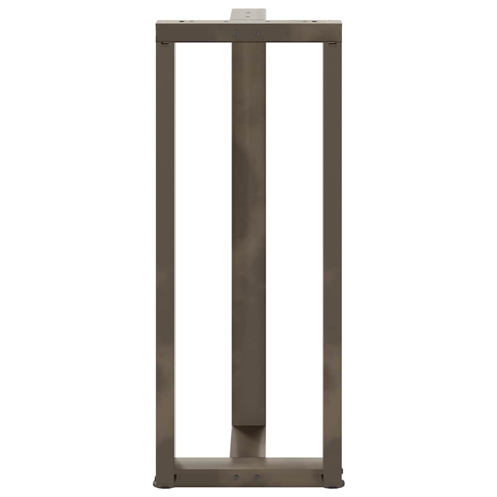 Bar table legs T-shaped 2 pcs natural 50x35x(100-101) cm steel