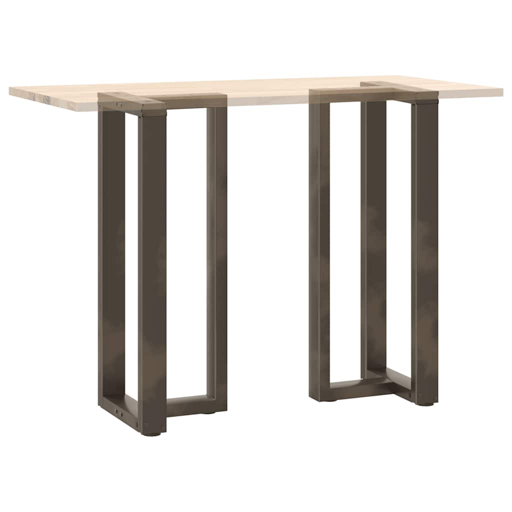 Bar table legs T-shaped 2 pcs natural 50x35x(100-101) cm steel