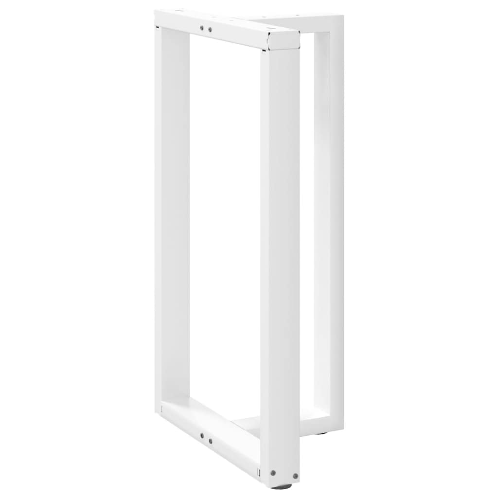 Bar table legs T-shaped 2 pcs white 60x35x(100-101) cm steel
