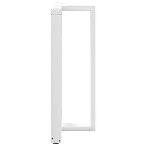 Bar table legs T-shaped 2 pcs white 60x35x(100-101) cm steel