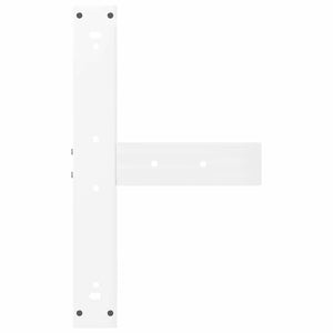 Bar table legs T-shaped 2 pcs white 60x35x(100-101) cm steel