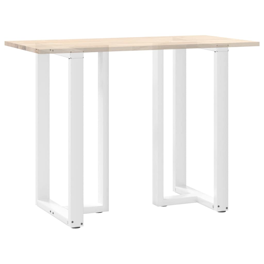 Bar table legs T-shaped 2 pcs white 60x35x(100-101) cm steel