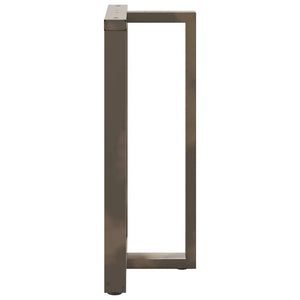 Bar table legs T-shaped 2 pcs natural 60x35x(100-101) cm steel