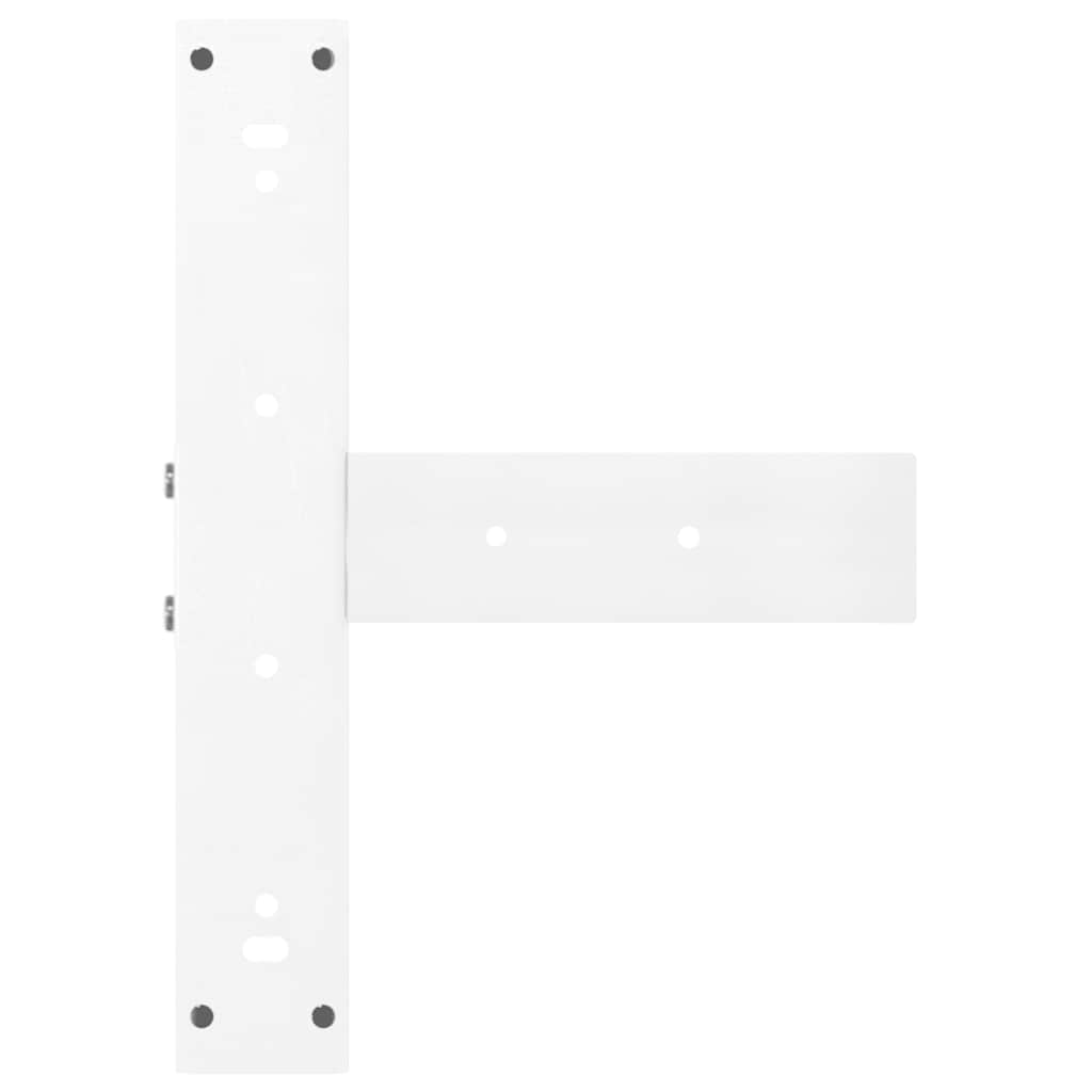 Bar table legs T-shaped 2 pcs white 40x35x(110-111) cm steel